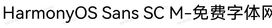 HarmonyOS Sans SC M字体转换